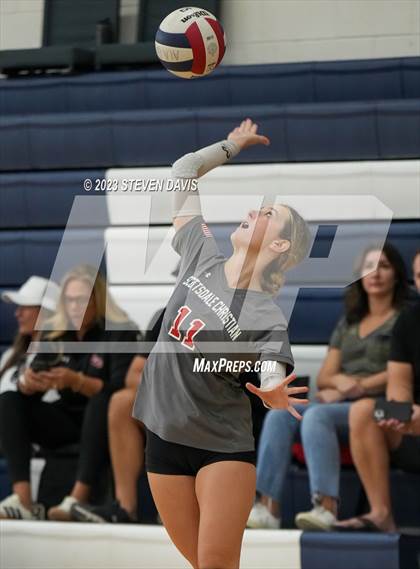 Thumbnail 2 in Scottsdale Christian Academy vs. Pusch Ridge Christian Academy photogallery.
