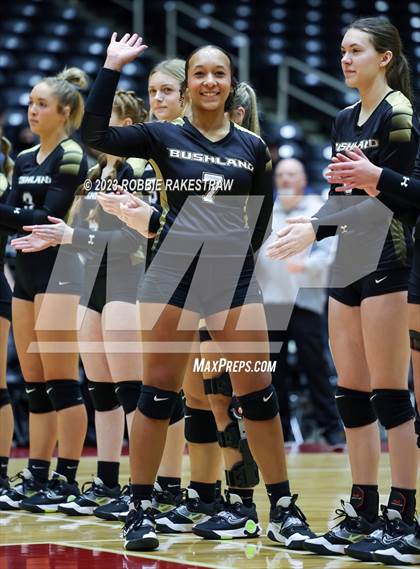 Thumbnail 1 in Gunter vs. Bushland (UIL 3A Volleyball Final) photogallery.