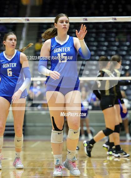 Thumbnail 1 in Gunter vs. Bushland (UIL 3A Volleyball Final) photogallery.