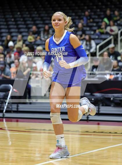 Thumbnail 2 in Gunter vs. Bushland (UIL 3A Volleyball Final) photogallery.