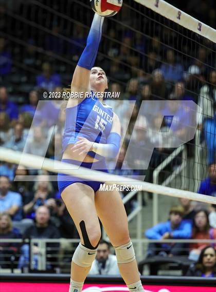 Thumbnail 1 in Gunter vs. Bushland (UIL 3A Volleyball Final) photogallery.