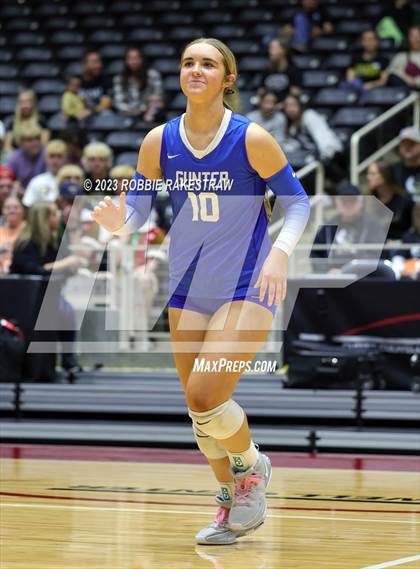 Thumbnail 2 in Gunter vs. Bushland (UIL 3A Volleyball Final) photogallery.