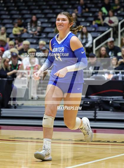 Thumbnail 1 in Gunter vs. Bushland (UIL 3A Volleyball Final) photogallery.