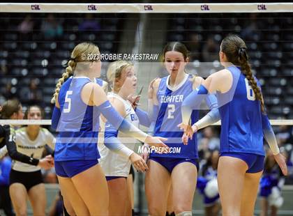 Thumbnail 1 in Gunter vs. Bushland (UIL 3A Volleyball Final) photogallery.
