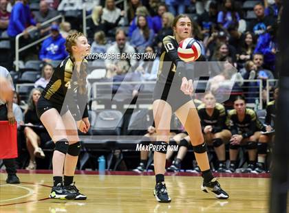 Thumbnail 3 in Gunter vs. Bushland (UIL 3A Volleyball Final) photogallery.