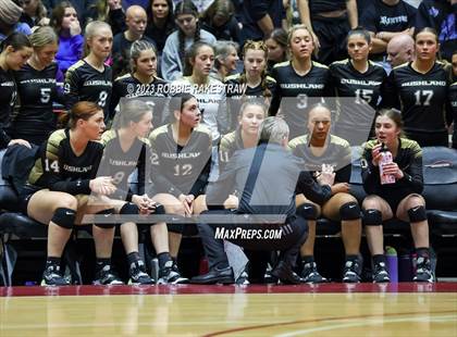 Thumbnail 3 in Gunter vs. Bushland (UIL 3A Volleyball Final) photogallery.