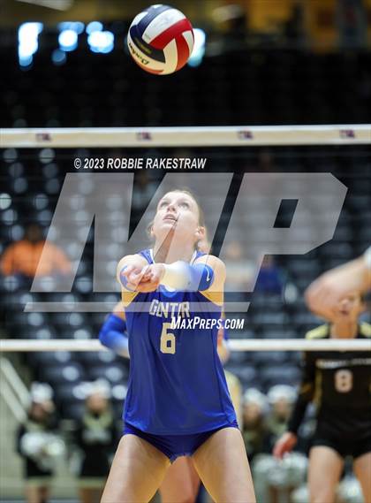 Thumbnail 3 in Gunter vs. Bushland (UIL 3A Volleyball Final) photogallery.