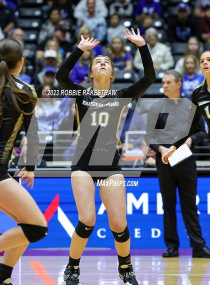 Thumbnail 2 in Gunter vs. Bushland (UIL 3A Volleyball Final) photogallery.
