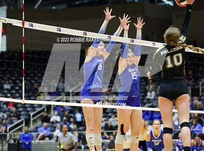 Thumbnail 2 in Gunter vs. Bushland (UIL 3A Volleyball Final) photogallery.