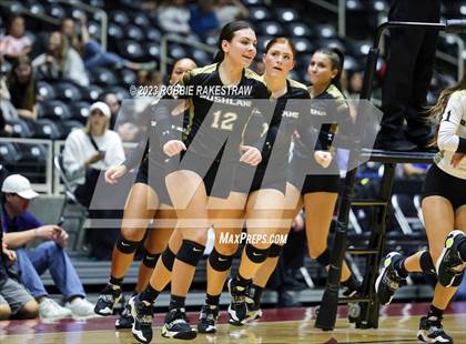 Thumbnail 3 in Gunter vs. Bushland (UIL 3A Volleyball Final) photogallery.