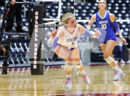 Thumbnail 1 in Gunter vs. Bushland (UIL 3A Volleyball Final) photogallery.