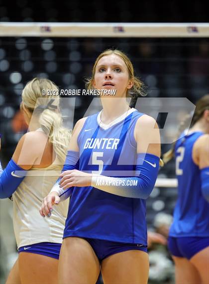 Thumbnail 3 in Gunter vs. Bushland (UIL 3A Volleyball Final) photogallery.