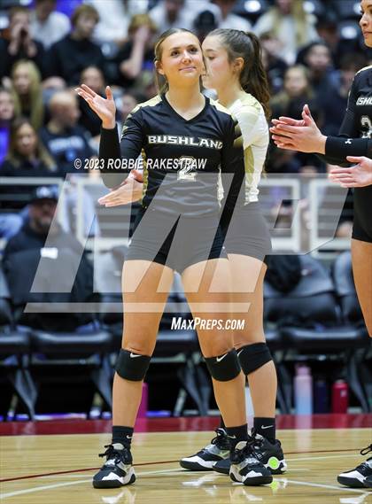 Thumbnail 2 in Gunter vs. Bushland (UIL 3A Volleyball Final) photogallery.