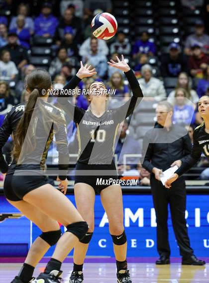 Thumbnail 3 in Gunter vs. Bushland (UIL 3A Volleyball Final) photogallery.