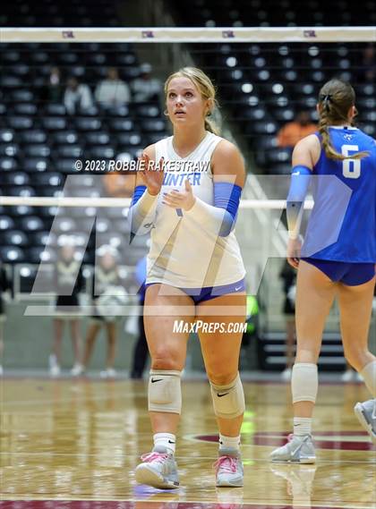 Thumbnail 2 in Gunter vs. Bushland (UIL 3A Volleyball Final) photogallery.