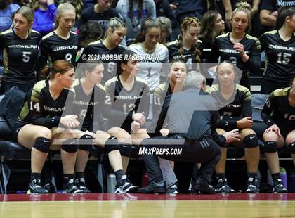 Thumbnail 2 in Gunter vs. Bushland (UIL 3A Volleyball Final) photogallery.