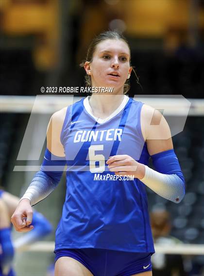 Thumbnail 2 in Gunter vs. Bushland (UIL 3A Volleyball Final) photogallery.