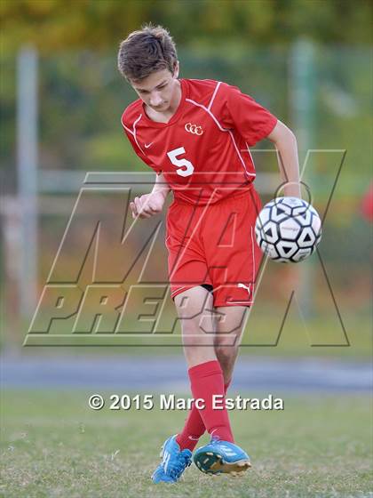 Thumbnail 1 in Clearwater Central Catholic vs St. Petersburg Catholic photogallery.