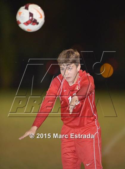 Thumbnail 1 in Clearwater Central Catholic vs St. Petersburg Catholic photogallery.