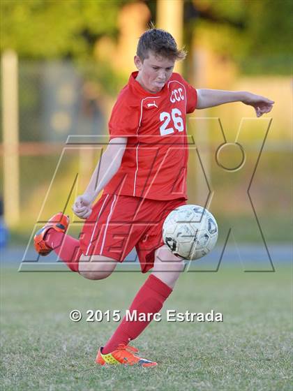 Thumbnail 2 in Clearwater Central Catholic vs St. Petersburg Catholic photogallery.