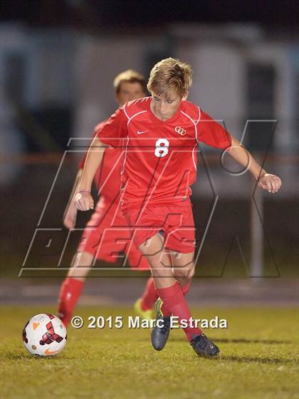 Thumbnail 2 in Clearwater Central Catholic vs St. Petersburg Catholic photogallery.