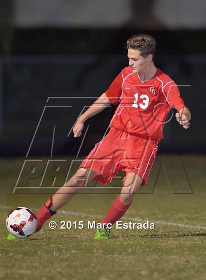 Thumbnail 2 in Clearwater Central Catholic vs St. Petersburg Catholic photogallery.
