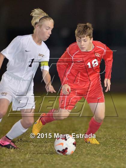 Thumbnail 1 in Clearwater Central Catholic vs St. Petersburg Catholic photogallery.