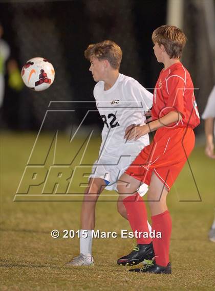 Thumbnail 1 in Clearwater Central Catholic vs St. Petersburg Catholic photogallery.