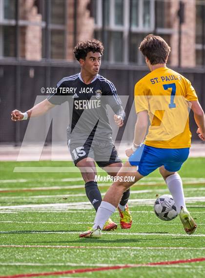 Thumbnail 1 in Servite vs. St. Paul's photogallery.