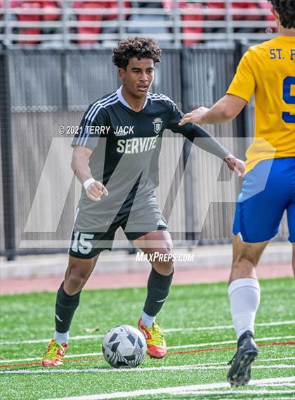 Thumbnail 1 in Servite vs. St. Paul's photogallery.