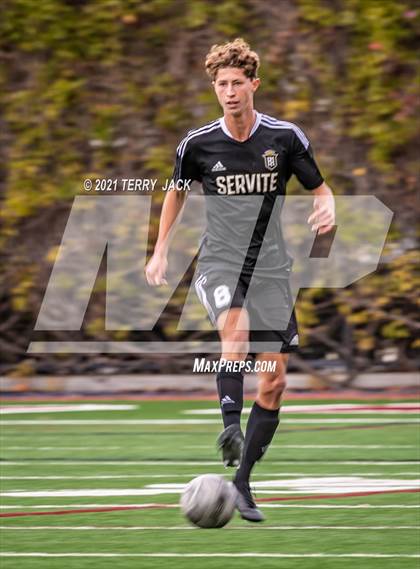 Thumbnail 3 in Servite vs. St. Paul's photogallery.