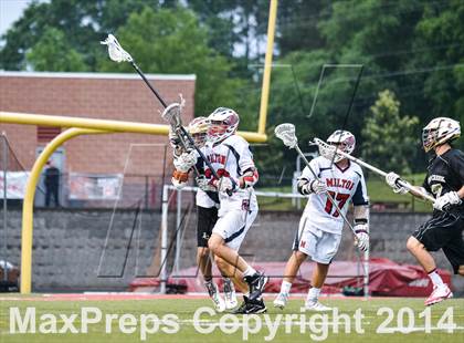 Thumbnail 3 in Milton vs. Johns Creek (GHSA 6A Round 2 Playoff) photogallery.