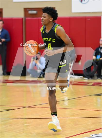 Thumbnail 2 in Prolific Prep of Napa Christian vs. Hillcrest Prep (Hoophall West Tournament) photogallery.