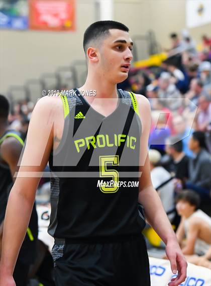 Thumbnail 1 in Prolific Prep of Napa Christian vs. Hillcrest Prep (Hoophall West Tournament) photogallery.