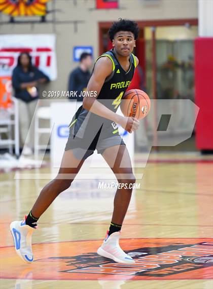 Thumbnail 1 in Prolific Prep of Napa Christian vs. Hillcrest Prep (Hoophall West Tournament) photogallery.