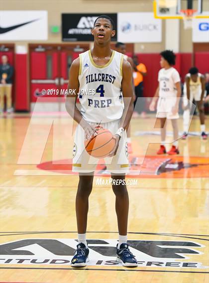 Thumbnail 1 in Prolific Prep of Napa Christian vs. Hillcrest Prep (Hoophall West Tournament) photogallery.