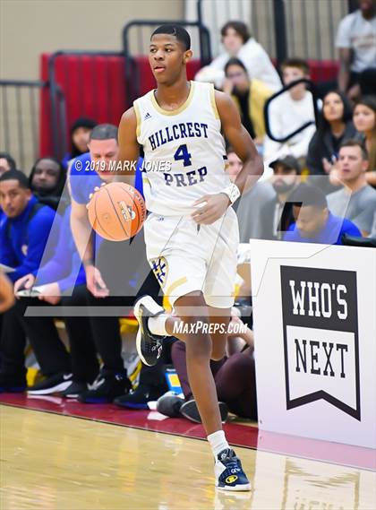 Thumbnail 3 in Prolific Prep of Napa Christian vs. Hillcrest Prep (Hoophall West Tournament) photogallery.