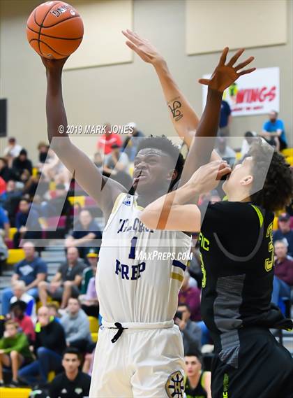Thumbnail 2 in Prolific Prep of Napa Christian vs. Hillcrest Prep (Hoophall West Tournament) photogallery.