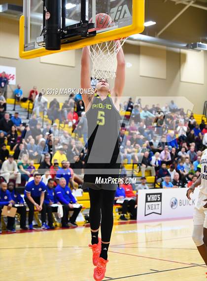 Thumbnail 1 in Prolific Prep of Napa Christian vs. Hillcrest Prep (Hoophall West Tournament) photogallery.