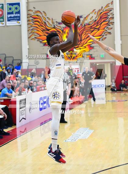 Thumbnail 2 in Prolific Prep of Napa Christian vs. Hillcrest Prep (Hoophall West Tournament) photogallery.