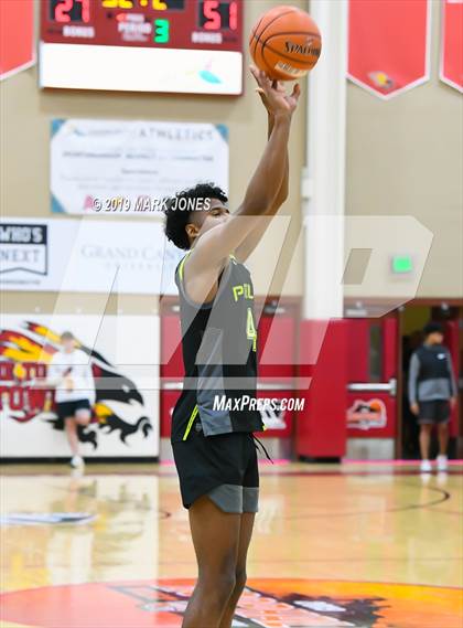 Thumbnail 1 in Prolific Prep of Napa Christian vs. Hillcrest Prep (Hoophall West Tournament) photogallery.