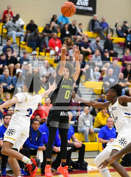 Thumbnail 2 in Prolific Prep of Napa Christian vs. Hillcrest Prep (Hoophall West Tournament) photogallery.