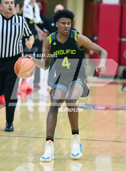 Thumbnail 2 in Prolific Prep of Napa Christian vs. Hillcrest Prep (Hoophall West Tournament) photogallery.