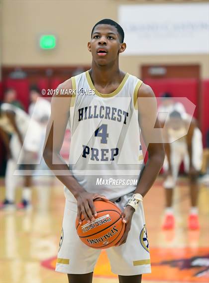 Thumbnail 3 in Prolific Prep of Napa Christian vs. Hillcrest Prep (Hoophall West Tournament) photogallery.