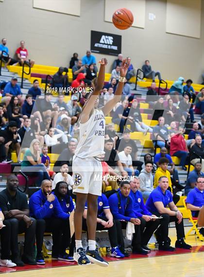 Thumbnail 2 in Prolific Prep of Napa Christian vs. Hillcrest Prep (Hoophall West Tournament) photogallery.