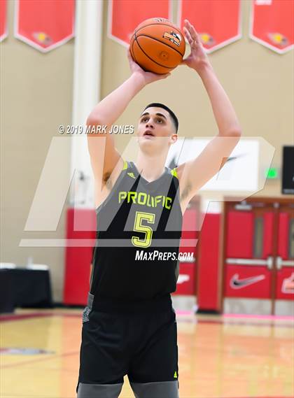 Thumbnail 3 in Prolific Prep of Napa Christian vs. Hillcrest Prep (Hoophall West Tournament) photogallery.
