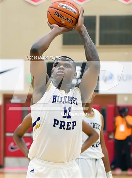 Thumbnail 1 in Prolific Prep of Napa Christian vs. Hillcrest Prep (Hoophall West Tournament) photogallery.