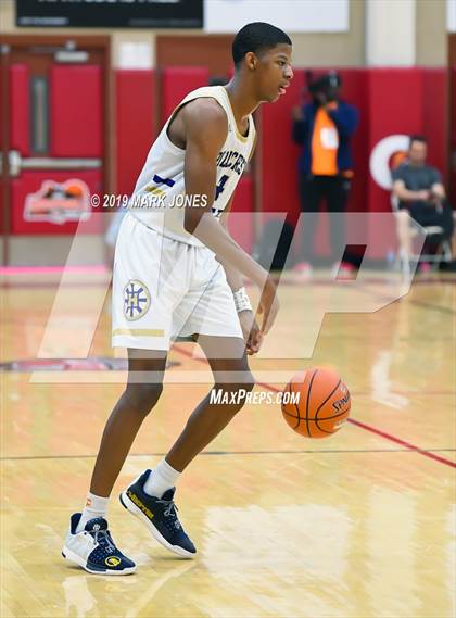Thumbnail 1 in Prolific Prep of Napa Christian vs. Hillcrest Prep (Hoophall West Tournament) photogallery.