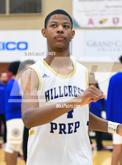 Thumbnail 3 in Prolific Prep of Napa Christian vs. Hillcrest Prep (Hoophall West Tournament) photogallery.