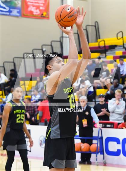 Thumbnail 2 in Prolific Prep of Napa Christian vs. Hillcrest Prep (Hoophall West Tournament) photogallery.